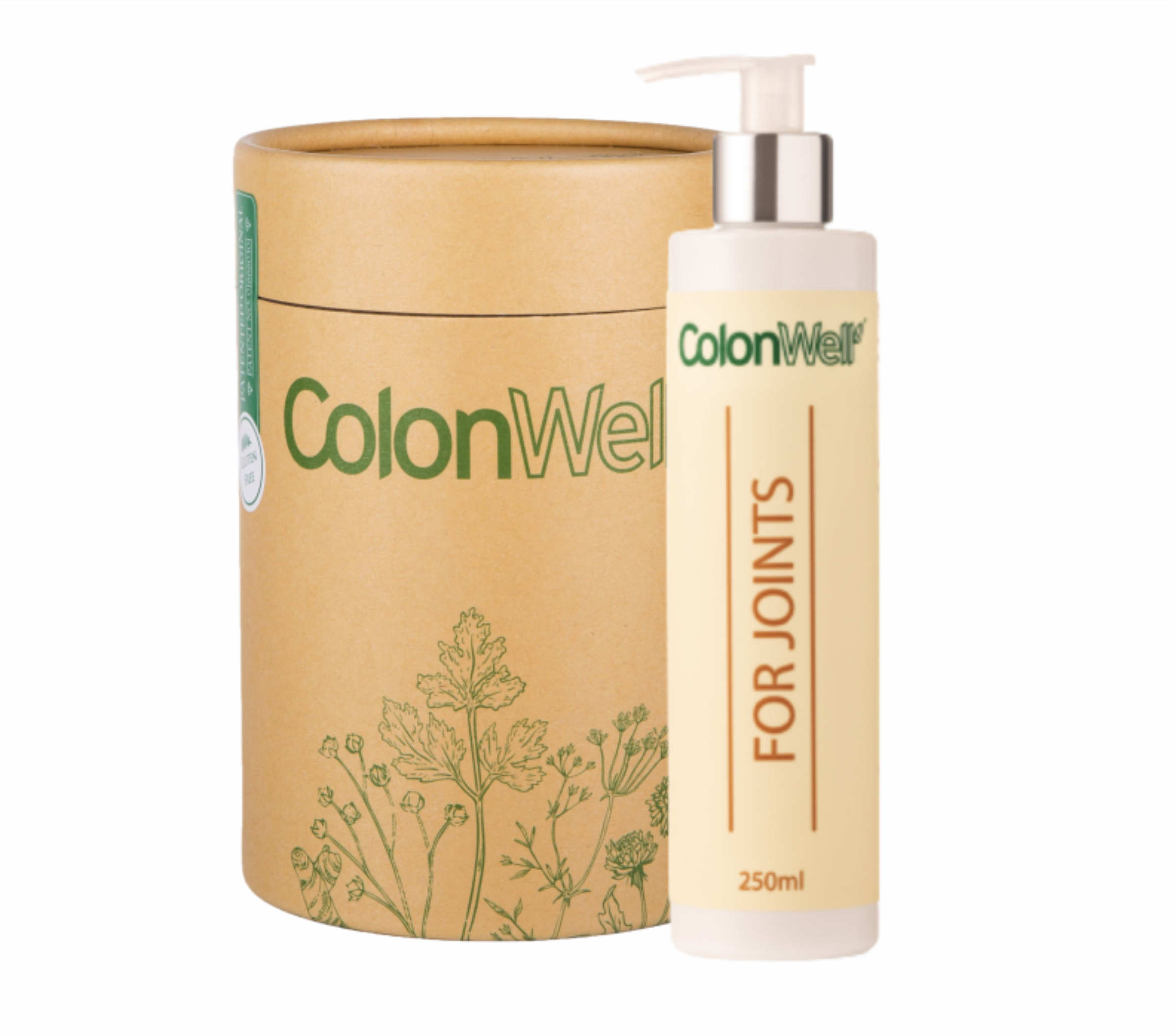 Colonwell.lt produktas - ColonWell (natūralaus skonio)400g.+ ColonWell kojų, sąnarių kremas